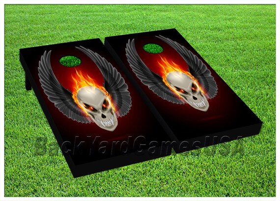 CORNHOLE Set BEANBAG TOSS GAME w Bags Palm Tree Beach Island Paradise Boards 64