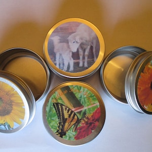 Decorated Storage Tins