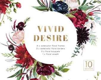 Burgundy Flower Png Etsy