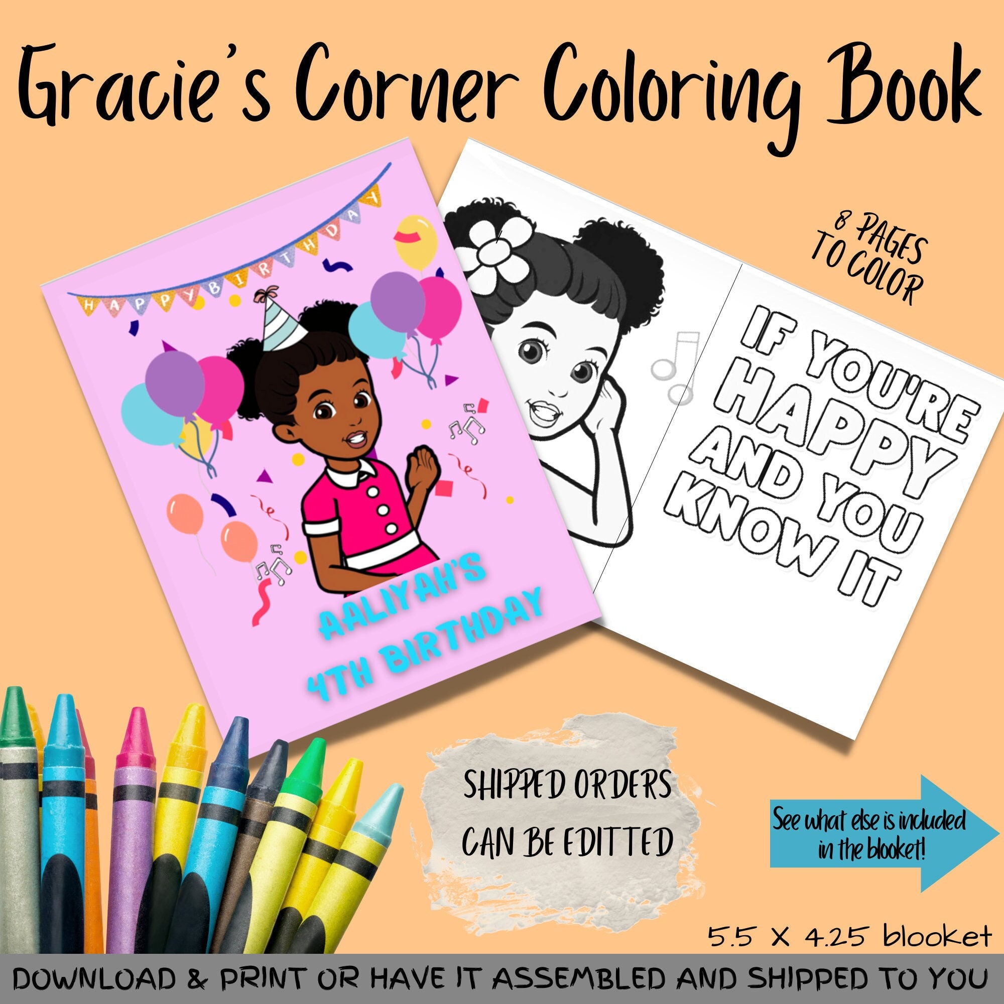 Gracie's Corner Coloring Booklet Gracie's Corner - Etsy
