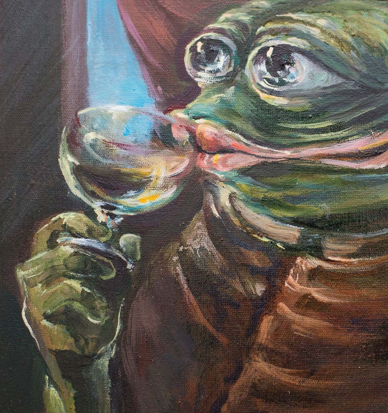 Pepe the Frog the Drinking Monk Pepe number 2 by Pepelangelo | Etsy