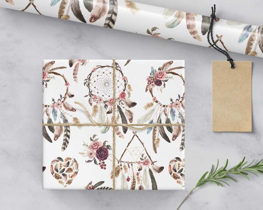 Christmas Floral Wrapping Paper, Christmas Gift Wrap, Floral Gift Wrap,  Christmas Florals, Botanical Gift Wrap, Gift Wrap Sheets, Wrapping 