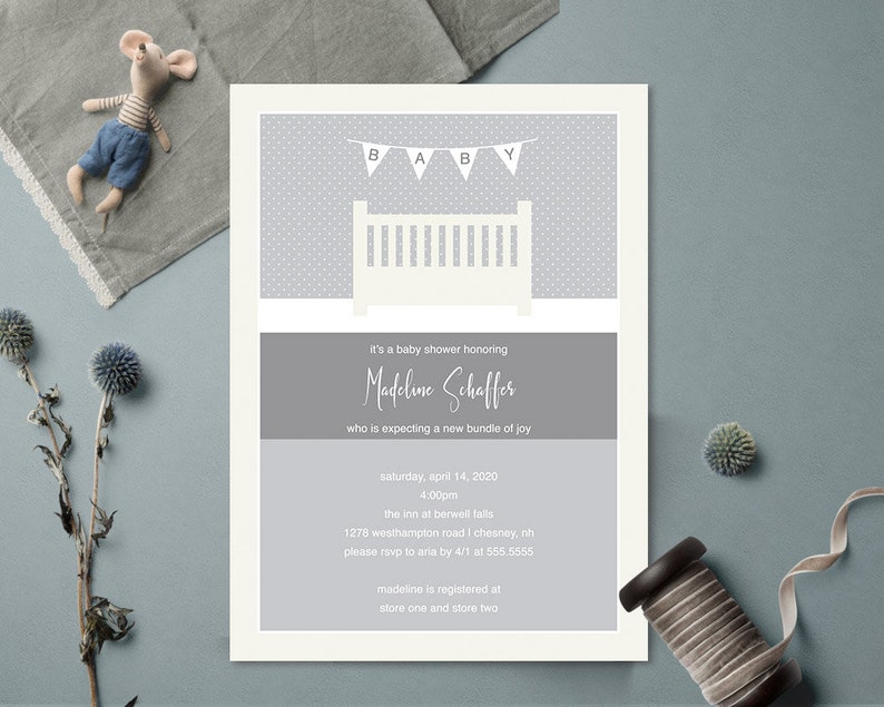 Baby Shower Invitation Gender Neutral Baby Shower Brunch Etsy