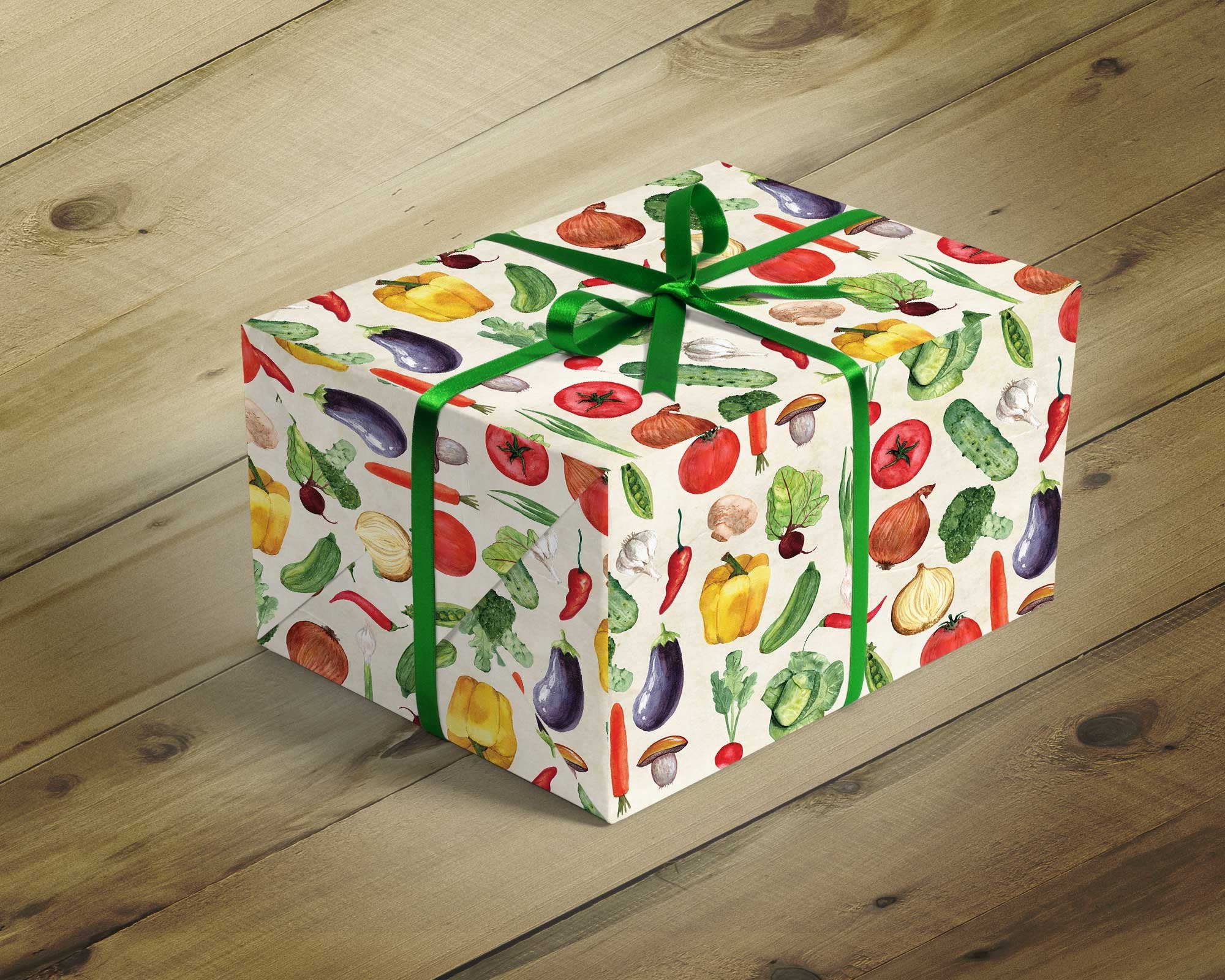 Foodie Gift Wrapping Paper Farmers Market Gift Wrap Etsy