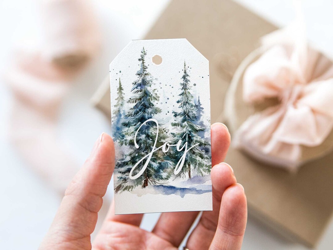 Christmas Gift Tags Christmas Gift Labels Printed Woodland Christmas ...