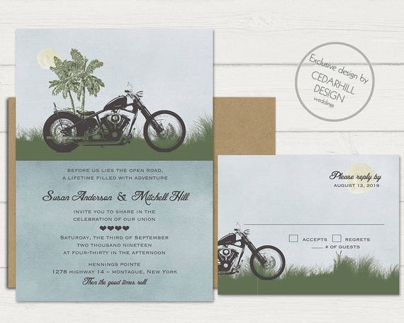 motorcycle-wedding-invitations-bike-themed-invitation-etsy