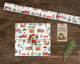 Farm gifts, Gift tissue paper, Christmas scrapbook
