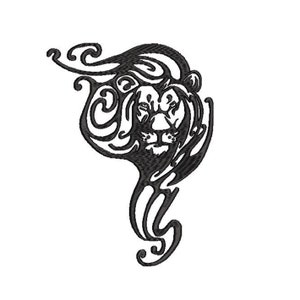 Lion Face Embroidery Design,4 sizes