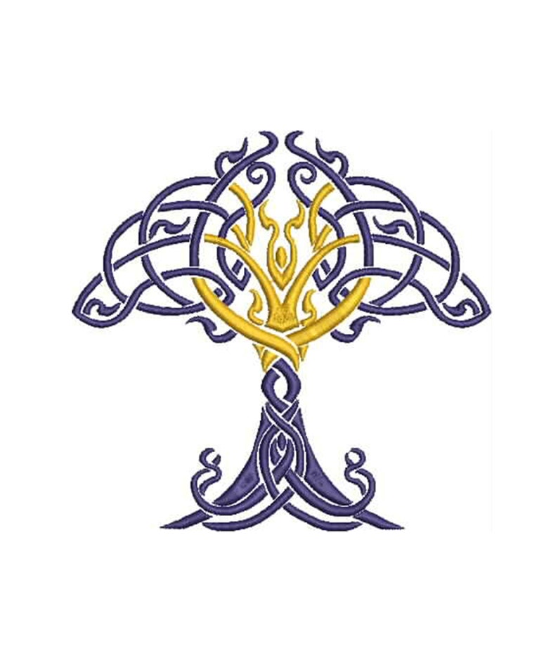 Tree of Life Machine Embroidery Design,Celtic tree Embroidery Design