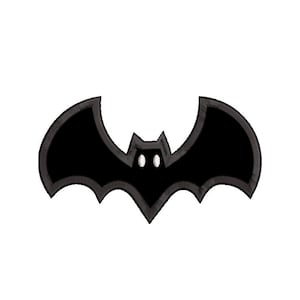 Bat applique Embroidery design, 3 sizes