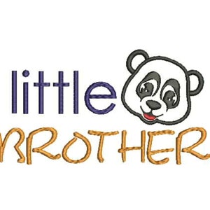 Little Brother machine embroidery design,4 sizes