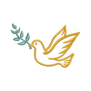 Spirit Dove Embroidery Design - Peace Dove Digital File, 4 sizes