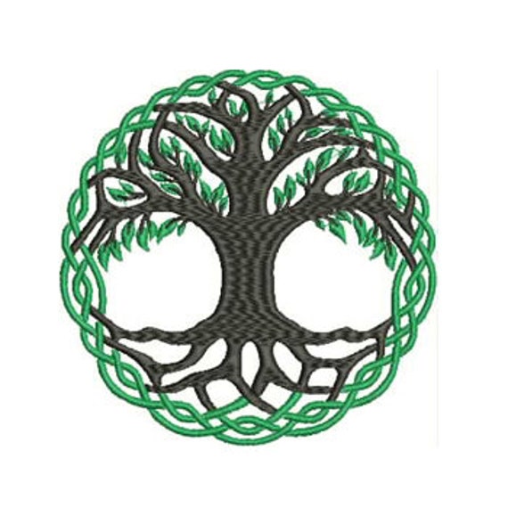 Tree of Life Machine Embroidery Design,Celtic tree Embroidery Design