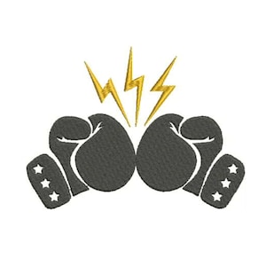 Boxing Gloves Machine Embroidery Design,Boxing Sport Embroidery Design