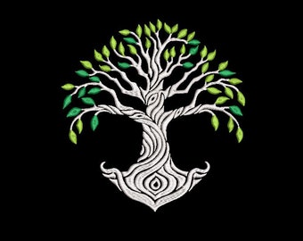 Celtic tree of life Machine embroidery Design, tree of life embroidery design