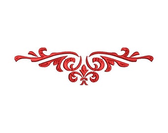 Border embroidery design, 5 sizes
