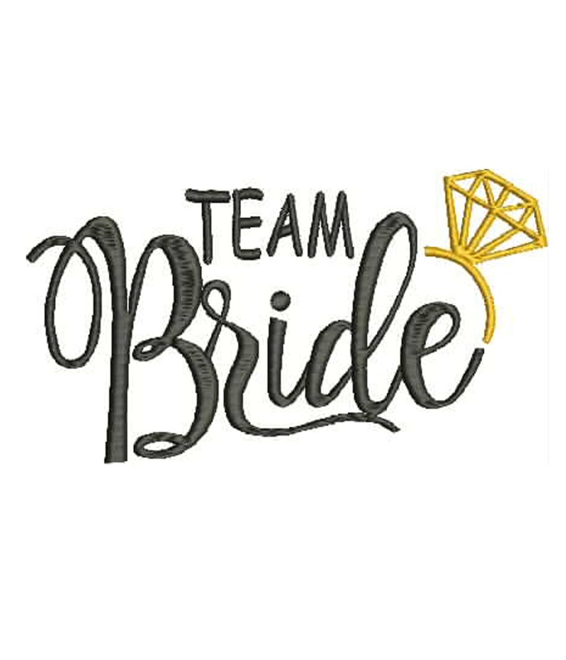 Team Bride Embroidery Design, Die Braut Embroidery Design,wedding ...