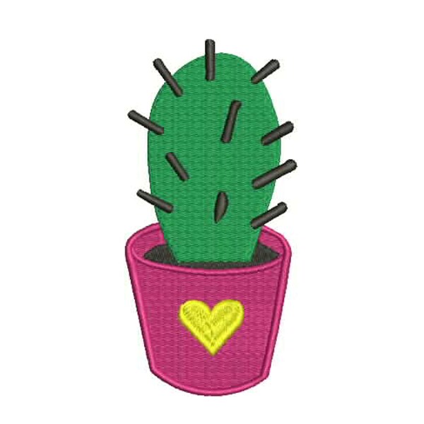 Cactus Embroidery Design,Kaktus Machine Design,Eine Blume Embroidery Design