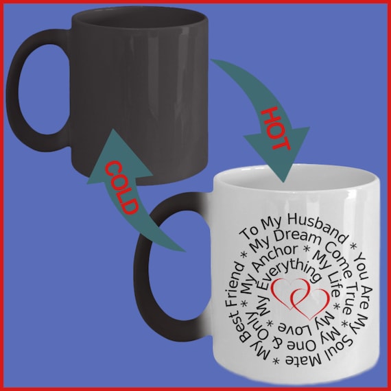 to my husband color changing mug