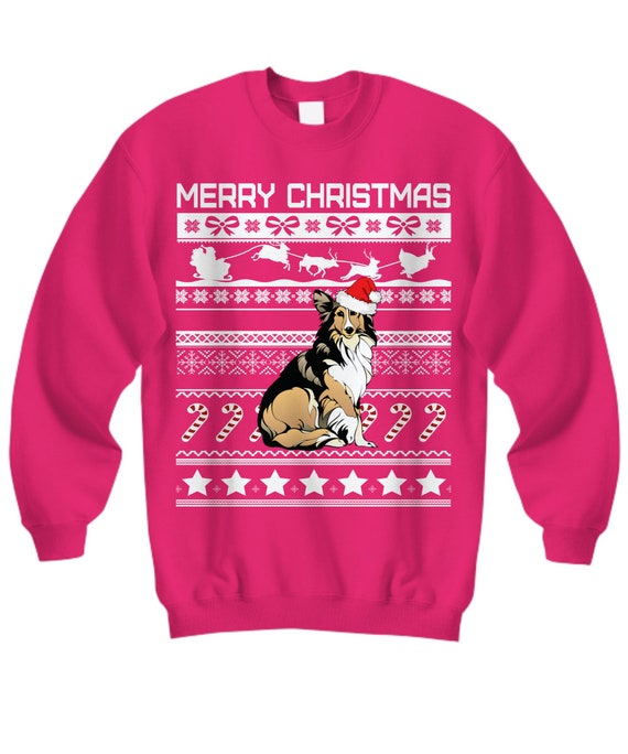 sheltie christmas sweater