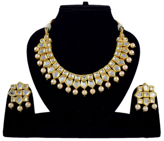 Indian Traditional Bollywood Pearl Partywear Jewelry Set | Etsy