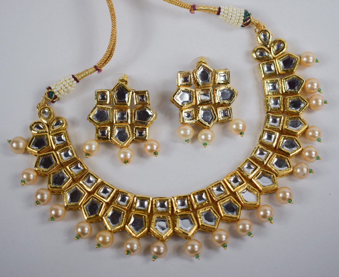 Indian Traditional Bollywood Pearl Partywear Jewelry Set - Etsy