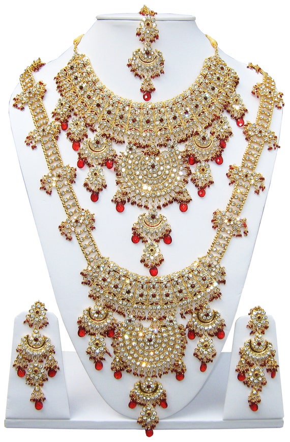 ShoppingHUB Get Closer Indian Wedding Traditional Goldplated Earring Bollywood Bridal Fashion Jewelry