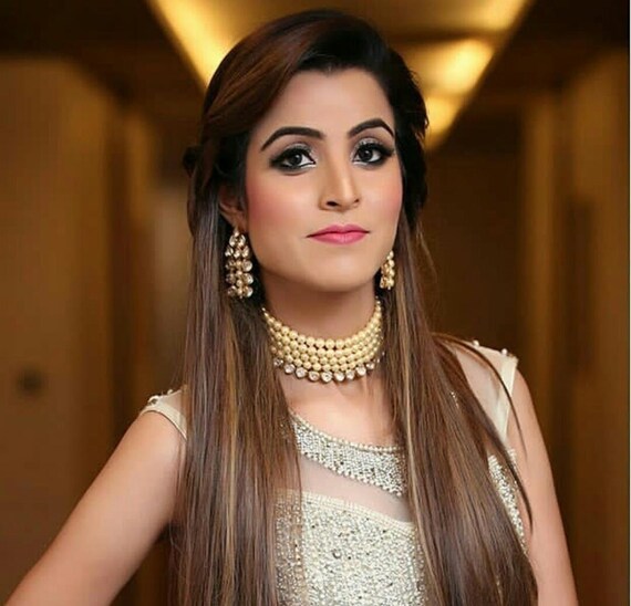 Kundan Pearl Choker Wedding Party Jewelry Indian Bollywood Etsy