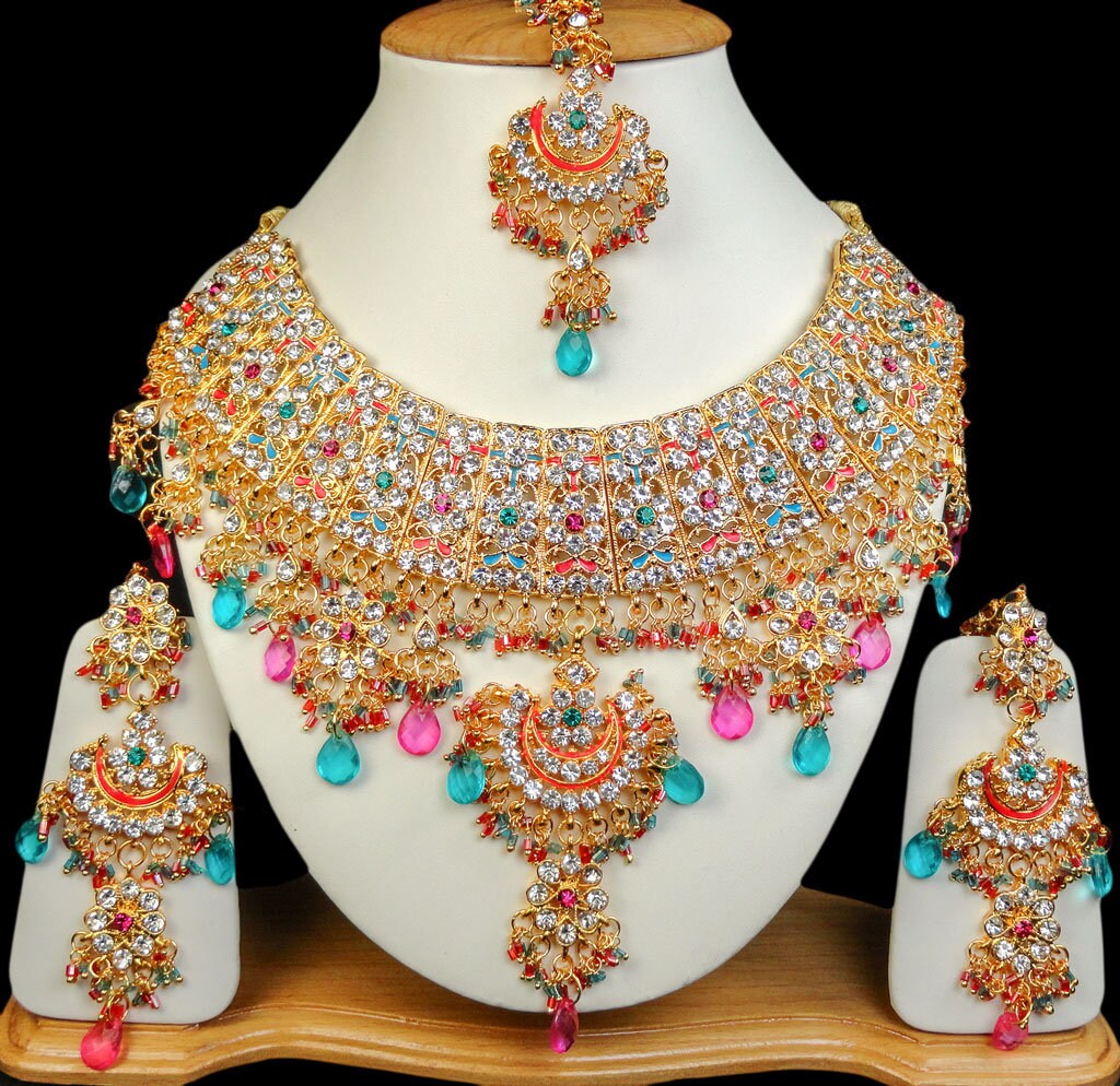 Indian Kundan Jewelry Bollywood Wedding 