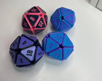 Squishy D20 | Stress Ball | Fidget Dice | Toy | Sensory