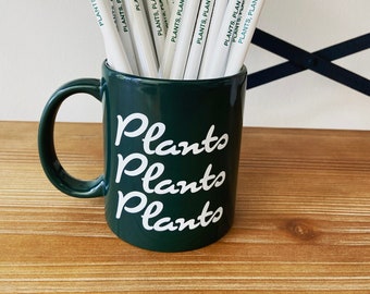 Plants Forest Green Coffee Mug | 11oz. Ceramic Coffee Mug