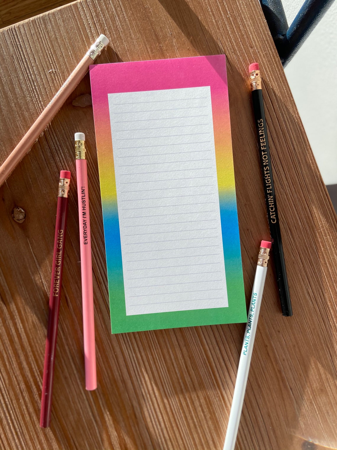 Rainbow 4X8 Lined Notepad Multicolored Rainbow Notepad Etsy