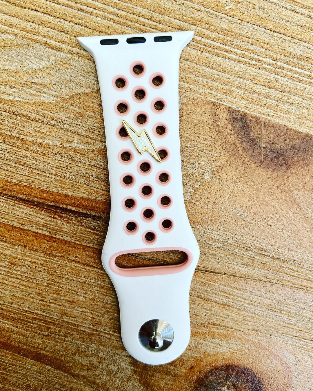 Glitter Lightning Bolt Apple Watch Band Charm Magicband Watch Charm, Apple Watch Charm, Fitbit