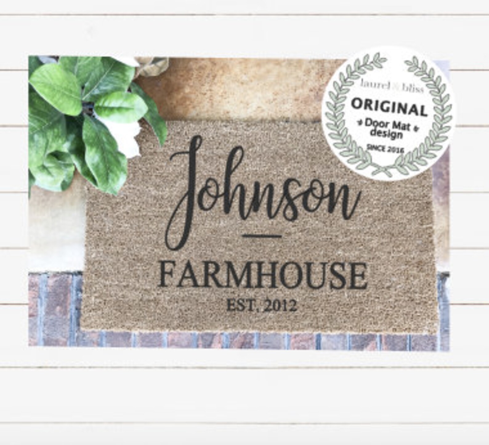 Last Name Doormat Door Mat Newly Weds Gift Custom Doormat Etsy