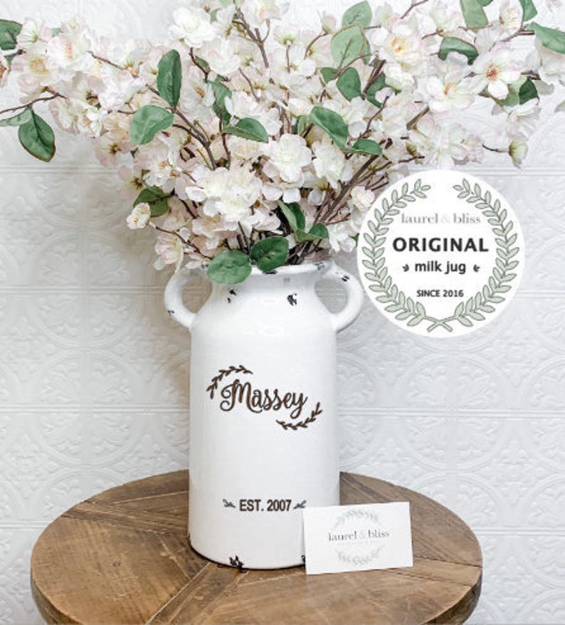 Milk Can Table Centerpieces Farmhouse and Rustic Decor for Etsy