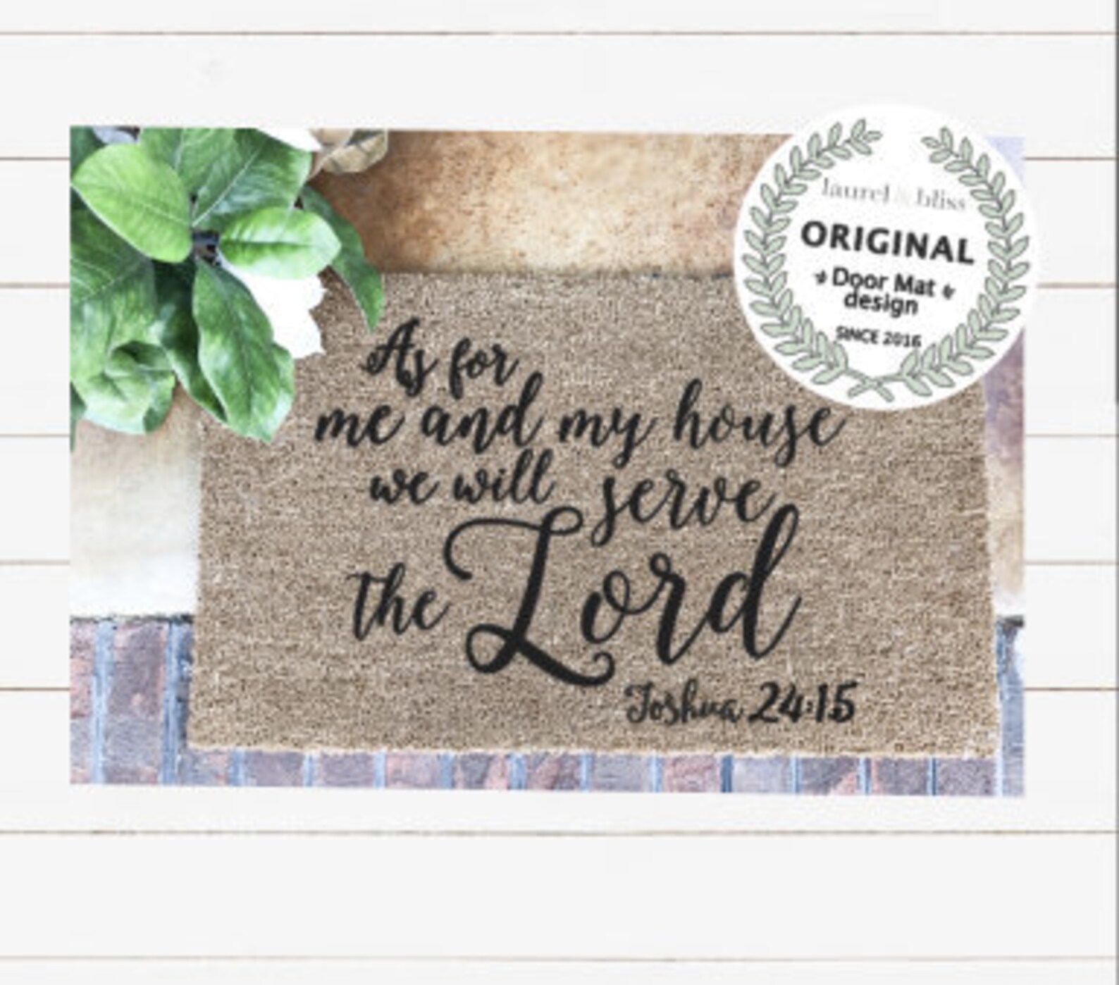 Religious Doormat Door Mat With Bible Verst Scripture Etsy