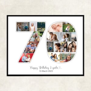 Regalo di 70° compleanno per lui, regalo di 70° compleanno per donna, regalo di 70° compleanno per la mamma / regalo di 70° compleanno per il papà, regalo di 70° compleanno per il papà