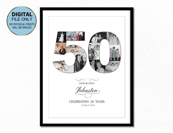 50e Cadeau Anniversaire De Mariage Marie 50 Ans Cadeau 50e Etsy Canada