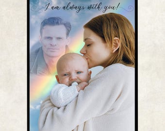 Add deceased person to photo ghosted, remembrance picture background angel, Memorial Photo, add deceased person to photo angel photo