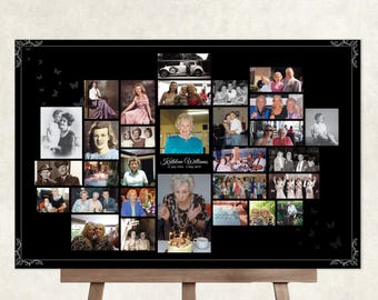 Erinnerung Fotocollage, Gedenk Trauer Tafel, Erinnerungstafel Beerdigung, Trauer Erinnerungstafel, Erinnerungstafel für Beerdigung, Erinnerungstafel für Beerdigung