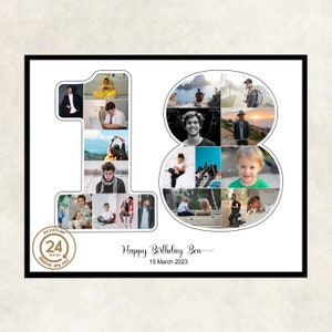 18th birthday gift ideas photo collage | 18th birthday gift for him | 18 gift for her | 18th birthday gift ideas | photo 18th birthday