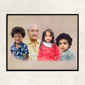 Add 3 People to your photo, Memorial gift idea, add grandparent, add deceased person to photo, photo merge