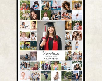 Graduation Photo Collage: Class of 2025 2026, Senior Gift