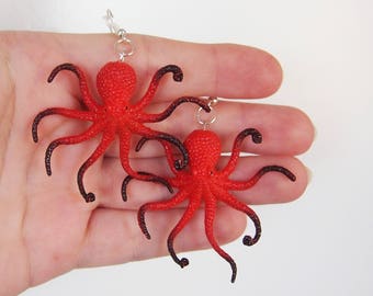Octopus - Sea Creature Earrings