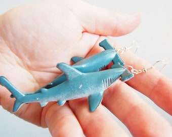 hammerhead shark earrings