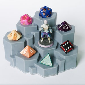 Stone Pillar Dice and Mini Display