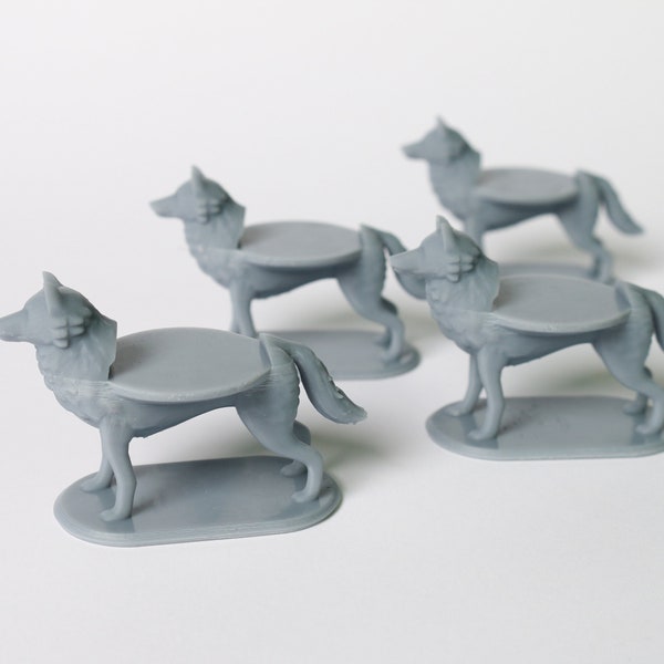 DnD - Mounted Combat Dire Wolf Miniature Set(4)