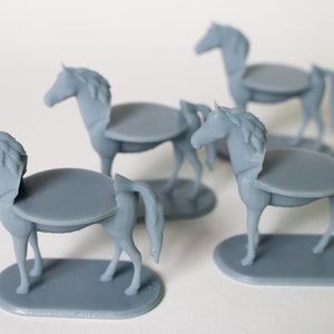 DnD - Mounted Combat Horse Miniature Set(4)