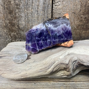 Reserved for Laura - Amethyst Rough End Cut