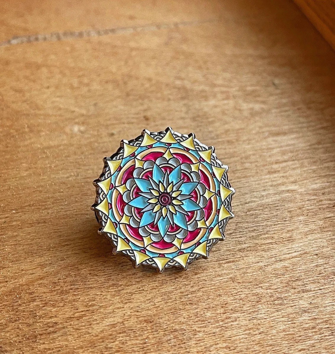 Mandala Badge Pin 